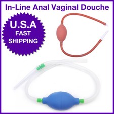Enema Syringe Anal Vaginal Cleaning In-Line Accelerator Bulb Enemator Douche