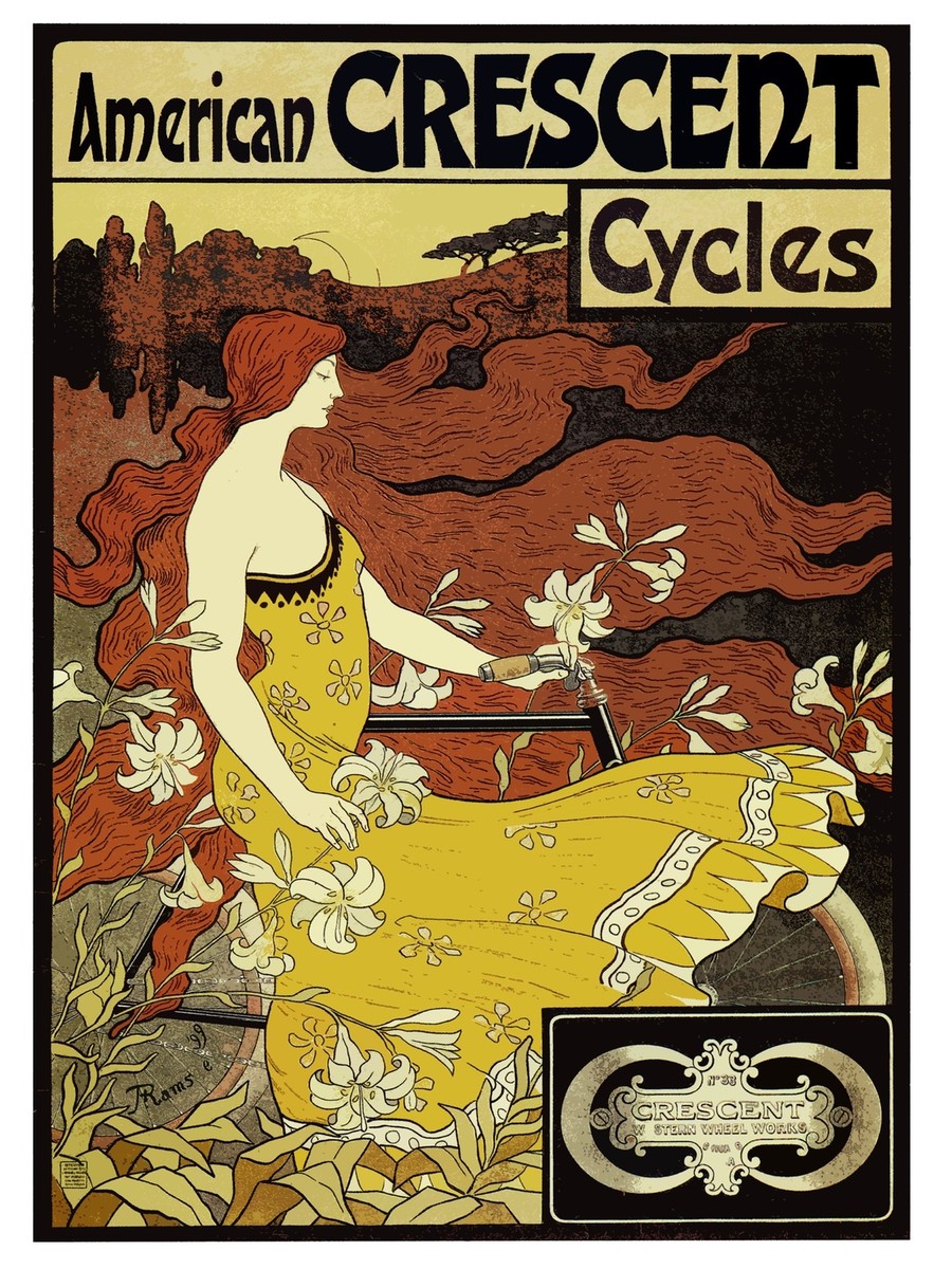 Decoration Poster.Wall.Home room fashion design.Art Nouveau