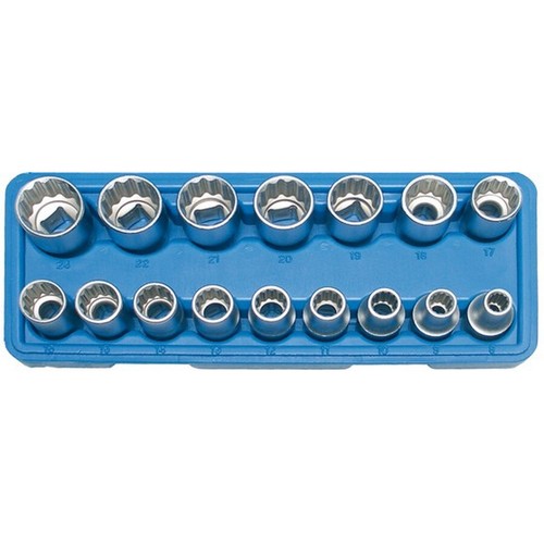 KS Tools 515.1015 1/2" Sechskant-Stecknuss Kurz, 15 Mm – Für Kräftiges Anziehen Und Lösen