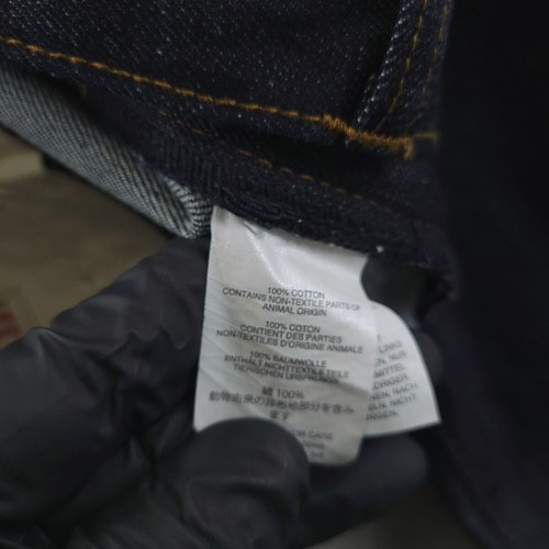 Jeans J CREW Para Hombre 31x30 Azul Lavado Oscuro Kaihara Denim Japonés 770 Calce Recto - Imagen 11 de 14