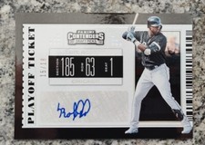 2019 Panini Contenders Ticket Autographs Playoff Parallel Luis Robert Auto /15