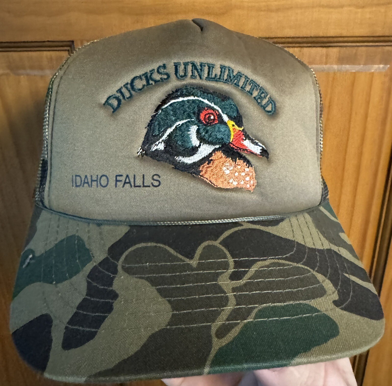 Ducks Unlimited Embroidered Mallard Idaho Fall Snapba… Gem