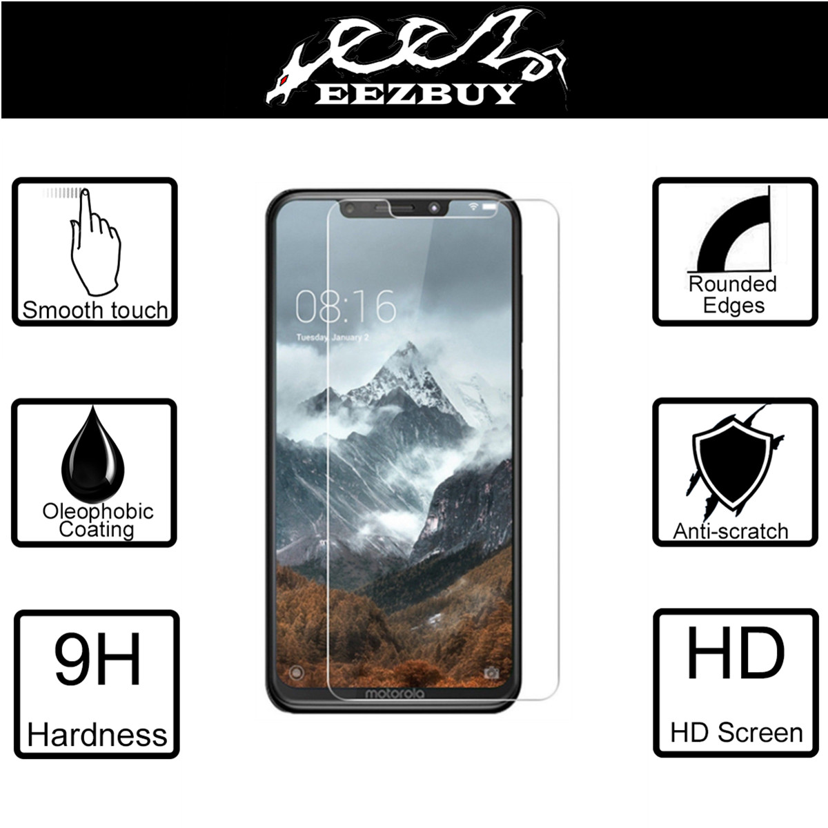 Premium Real Tempered Glass Screen Protector Film Guard For 