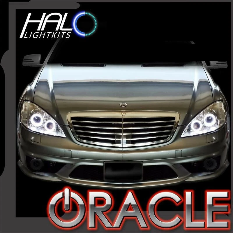 Oracle Lighting 2007-09 Mercedes S-KLASSE W221 Weiß LED Scheinwerfer Halo Ring - Bild 3 von 3