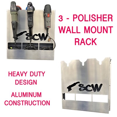 RUPES TORQ PC POLISHER RACK WALL MOUNTED HOLDER BUFFER HOLDER DETAILING ...