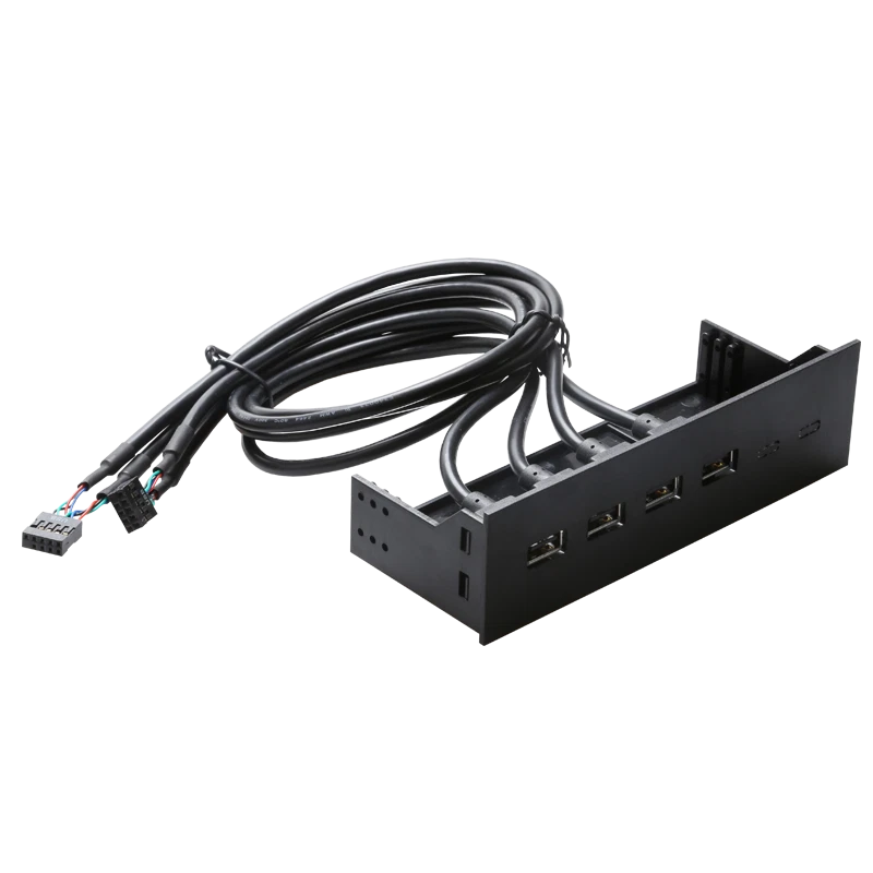 PC Computer Frontpanel mit 4 Ports USB2.0 Ports 60cm USB Kabel 5.25 Frontschacht - Bild 2 von 4
