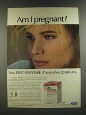 1986 First Response Pregnancy Test Ad - Am I Pregnant