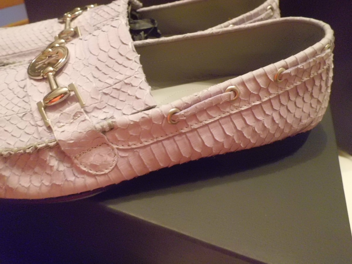 Billionaire Italian Couture Mocassino Man Python Buckle Size 44