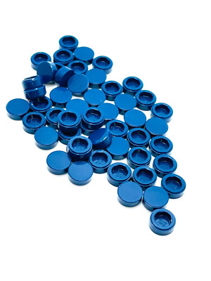 1X1 LEGO Dark Blue 1 x 1 Flat Tile Round #98138 Lot of 50