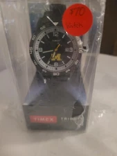 New University of Michigan Men's Acclaim 42mm Quartz Watch with Stainless Steel