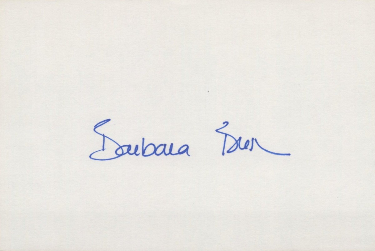 Barbara Bush signed 4x6 index card in-person | eBay
