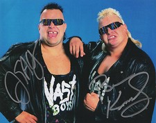 Nasty Boys Brian Knobbs Jerry Saggs Signed 8x10 WWF Promo Photo WWE Autograph