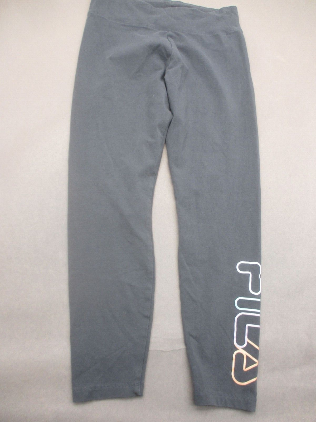 Leggings donna FILA taglia M grigio misto cotone vita alta allenamento crop 180