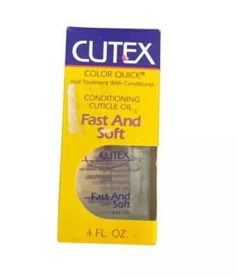 Vtg Cutex Color Quick Nail Treatment With Conditioner Fast Soft New Old Stock