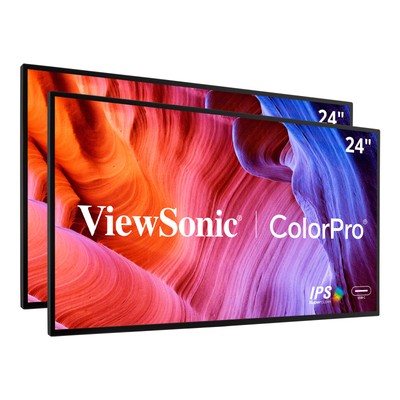 ViewSonic VP2468a_H2 24'' 1080p Dual Head-Only IPS Docking Monitors