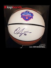 OCHAI AGBAJI SIGNED KANSAS JAYHAWKS CHAMPIONSHIP BASKETBALL KU 2022 BAS