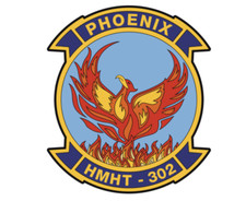 4" us marine corps hmht-302 helicopter training phoenix sticker decal usa made