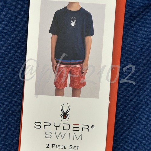Spyder BOYS Youth 2-piece Swim Set BLUE, ORANGE , GREEN S M L XL - Picture 20 of 45