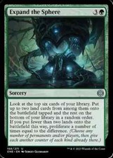 1x Expand the Sphere - Lámina Magic The Gathering Phyrexia: All Will Be One casi nueva lámina mágica