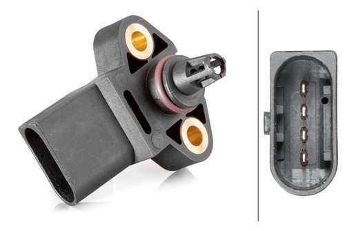 HELLA Sensor, boost pressure - 4-pin connector - 6PP013400-041