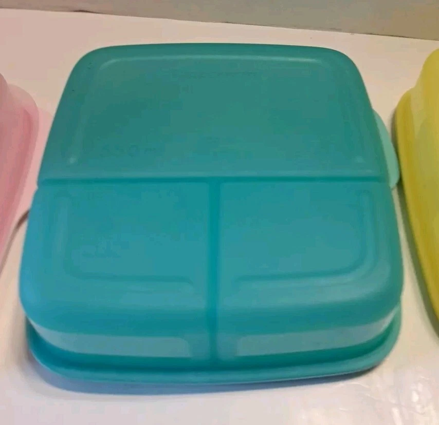 Set Of 3 Tupperware ECO Lunch It Container 3-Sectioned Meal Prep BPA Free - Image 4 of 4