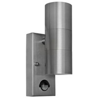 Led AußEnleuchte Wandleuchte Bewegungsmelder Edelstahl IP44 10W 840Lm Globo