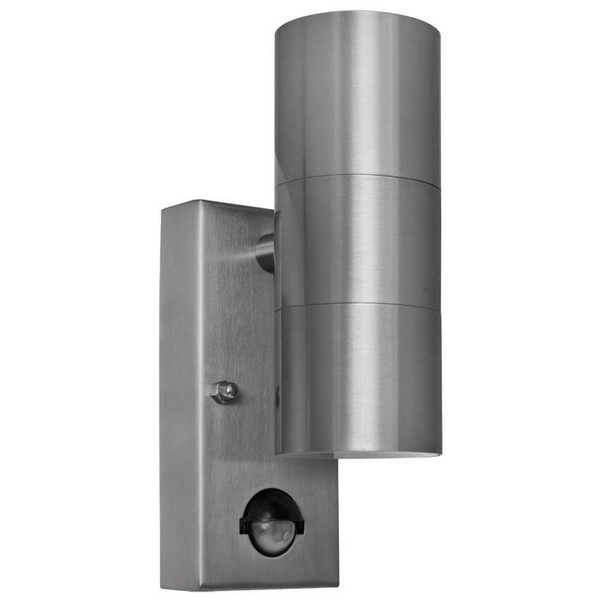 Led AußEnleuchte Wandleuchte Bewegungsmelder Edelstahl IP44 10W 840Lm Globo-image