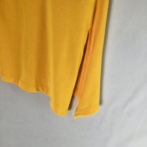 Abito donna XL giallo in maglia jersey morbido con scollo a V attorcigliato davanti - Foto 5 di 12