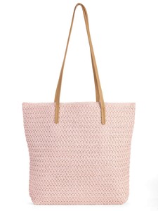 packable straw tote