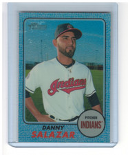 2017 Topps Heritage Chrome Blue Refractors #THC471 Danny Salazar /68 - NM-MT