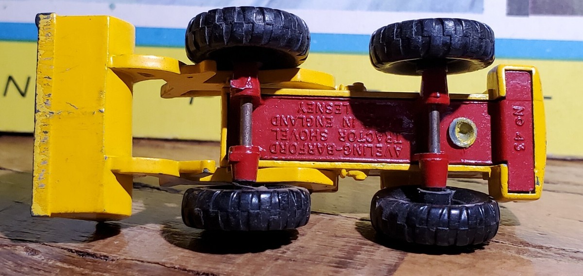 ミニカー MATCHBOX No.43 AVELING-BARFORD TRACTOR MATCHBOX LESNEY No. # 43 AVELING BARFORD TRACTOR SHOVEL - NO