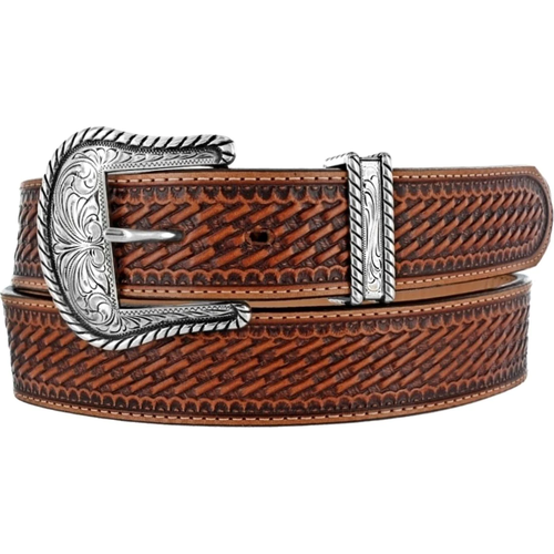 Justin Mens Basketweave Bronco Belt C12264 - Picture 2 of 9