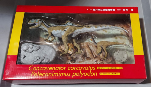 Japanese Favorite Co. Kinto Battle Concavenator vs Pelecanimimus Dinosaurs