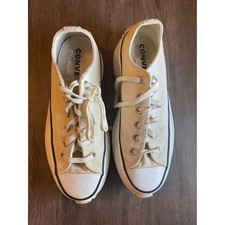 Converse Run Star Hike Low Top Platform Sneakers Parchment White Mens 6.5 W8