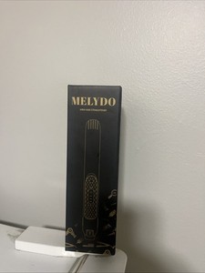 MELYDO Mini Flat Iron, Ceramic Tourmaline Small Hair Straightener Mini, Black