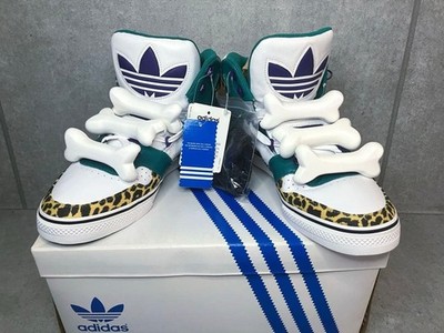 Adidas Jeremy Scott JS Bones Flintstones Leopard US 11 G50690 Neu mit Karton ...