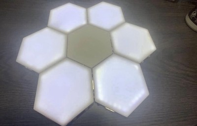 OLYIA Hexagonal Wall Lighting 9 Pack Touch LED Sensitive Modular System NEW