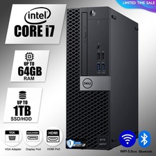 DELL Desktop Computer PC i7,up to 32GB RAM,1TB m.2 SSD, Windows 10/11, WiFi