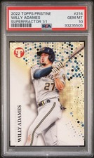 Marketplace image: Willy Adames Superfractor 1/1 - 2023 Topps Pristine #214 - PSA 10