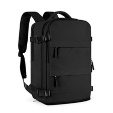 Large Black Travel Backpack For Women Men Airline Approved Carry On Backpack ...