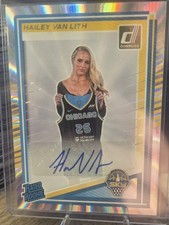 2025 Donruss WNBA Rated Rookie Holo Laser Signatures Hailey Van Lith #88 Auto