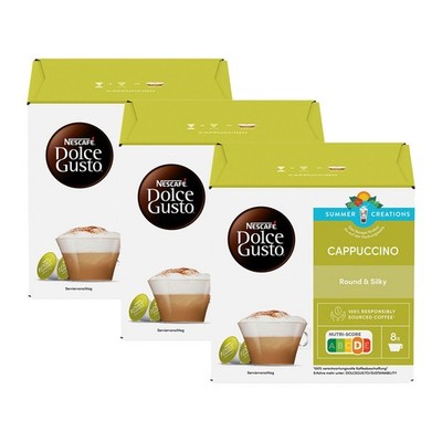 NESCAFÉ Dolce Gusto Cappuccino 3er Pack (3 x 16 Kapseln) Kaffeekapseln
