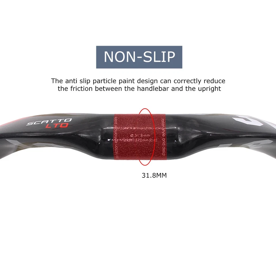 3T Full Carbon Road Track Bike Handlebar Gloss 31.8mm 370/385mm Drop Handlebar - Image 4 of 4