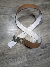 Michael Kors Leather Reversible Belt, Tan, Sz 38 Inches M/L