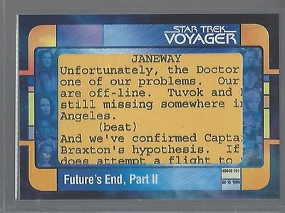 Star Trek Voyager Archives & Inscriptions Script Cut VSC4 #04