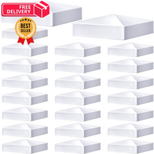Taiyin 24 Pcs White Vinyl Fence Post Caps 4 x 4 Inch, as pictures shown