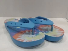 UsedVeryGood - Crocs Womens Classic Platform Flip Flops, Tie Dye, Womens 12