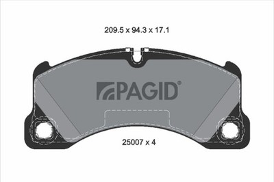 Bremsbelagsatz Scheibenbremse PAGID T2056N für VW TOUAREG 7P5 7P6 VAN TDI TSI GT