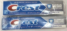 2 Tubes Crest Tartar Protection Regular Toothpaste - New - 2.4ozea-SHIP 24 HOURS