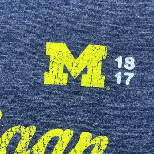 T-shirt grafica University of Michigan Wolverines bambino XL grigio college sport - Foto 6 di 11